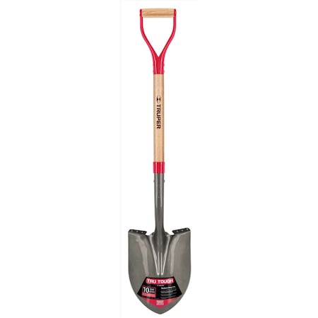 Truper Truper Tru-Tough 41 in. Steel Round Digging Shovel Wood Handle PRY-E